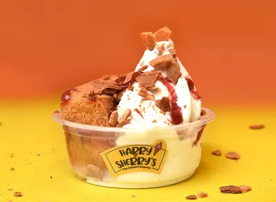 Snickers Brownie with Ice Cream